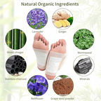 Kinoki Detox Foot Pads  | Natural Cleansing Foot Patches for Stress Relief & Better Sleep