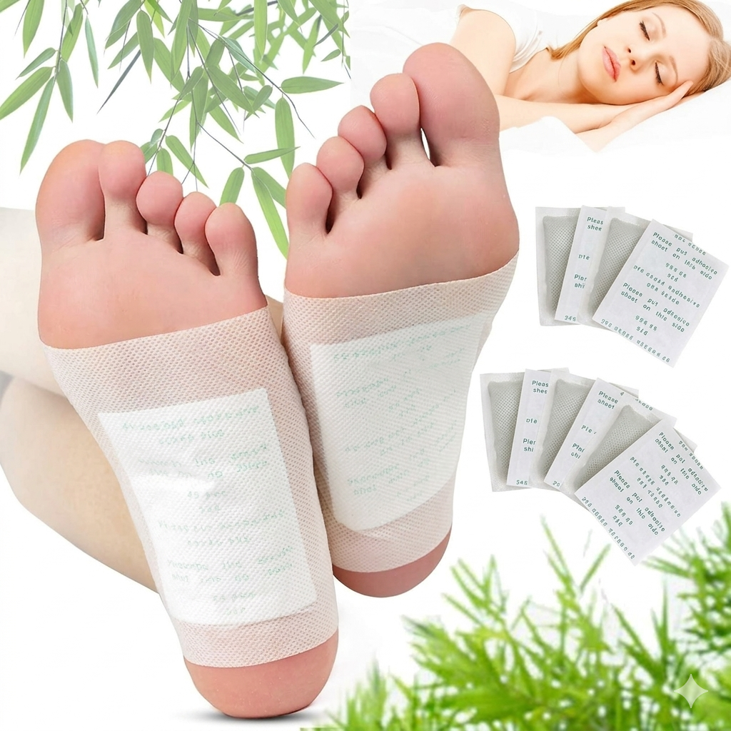 Kinoki Detox Foot Pads  | Natural Cleansing Foot Patches for Stress Relief & Better Sleep
