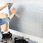 Silver Foil | Marble Sheet Sticker 40x200cm | Waterproof Self-Adhesive PVC Wallpaper for Furniture Walls
