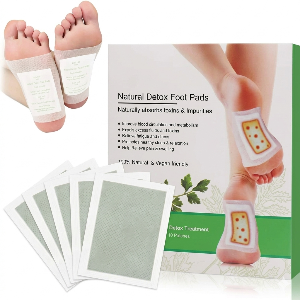 Kinoki Detox Foot Pads  | Natural Cleansing Foot Patches for Stress Relief & Better Sleep