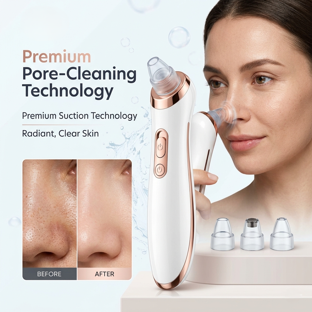 Face Vacuum Suction Blackhead Remover Pore Cleaner