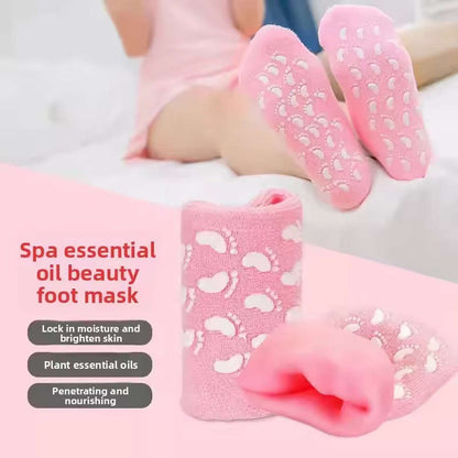 Silicone Moisturizing Mask Socks Reusable Exfoliating Anti Crack Protective Dry Dead Skin Remover Tools Foot Care