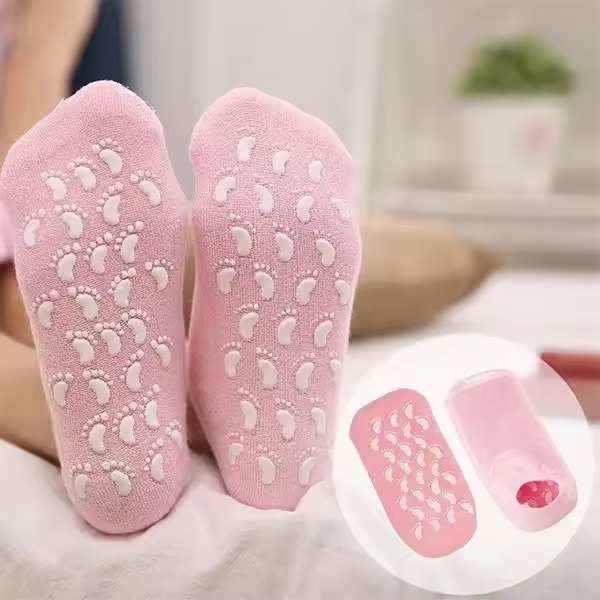 Silicone Moisturizing Mask Socks Reusable Exfoliating Anti Crack Protective Dry Dead Skin Remover Tools Foot Care