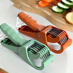 5 Blade Vegetable & Fruit Cutter and Slicer | Multipurpose Vegetable Chopper & Fruit Slicer |  Kitchen Cutter with 5 Stainless Steel Blades | Multiple Colors