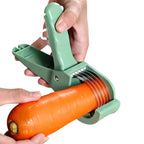 5 Blade Vegetable & Fruit Cutter and Slicer | Multipurpose Vegetable Chopper & Fruit Slicer |  Kitchen Cutter with 5 Stainless Steel Blades | Multiple Colors